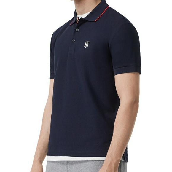 BurberryWalton Icon Striped Collar Polo - Picture 7 of 9